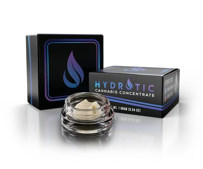 Hydrotic cannabis concentrate in Blurple packaging